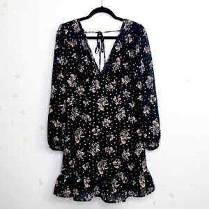 ILLA ILLa floral black cocktail dress